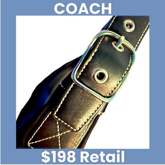 Coach Black Nylon Boho Bag with Leather Trim M32-4448 EUC Y2K - Picture 13 of 15